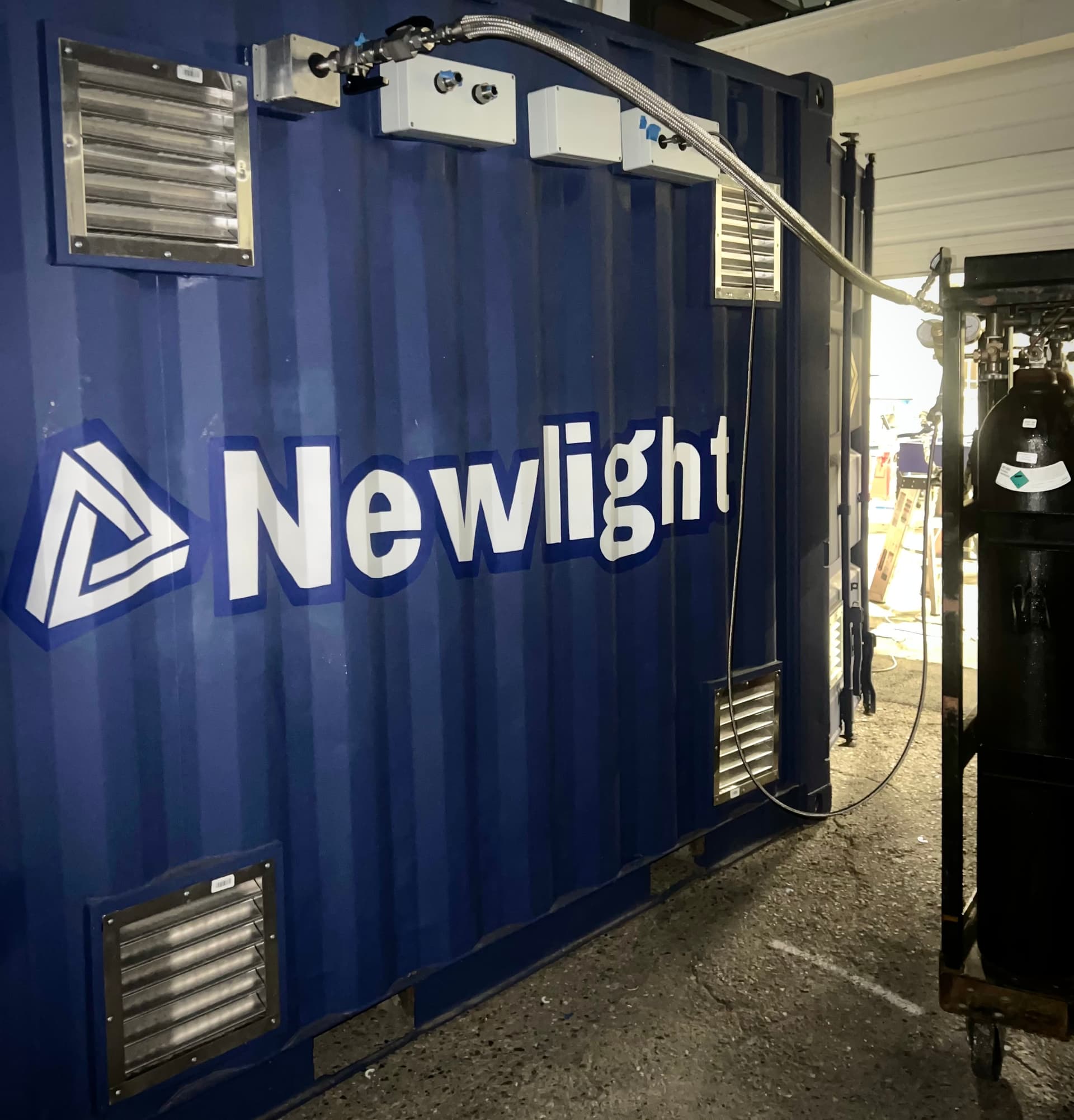 Newlight 10ft Container System at Night
