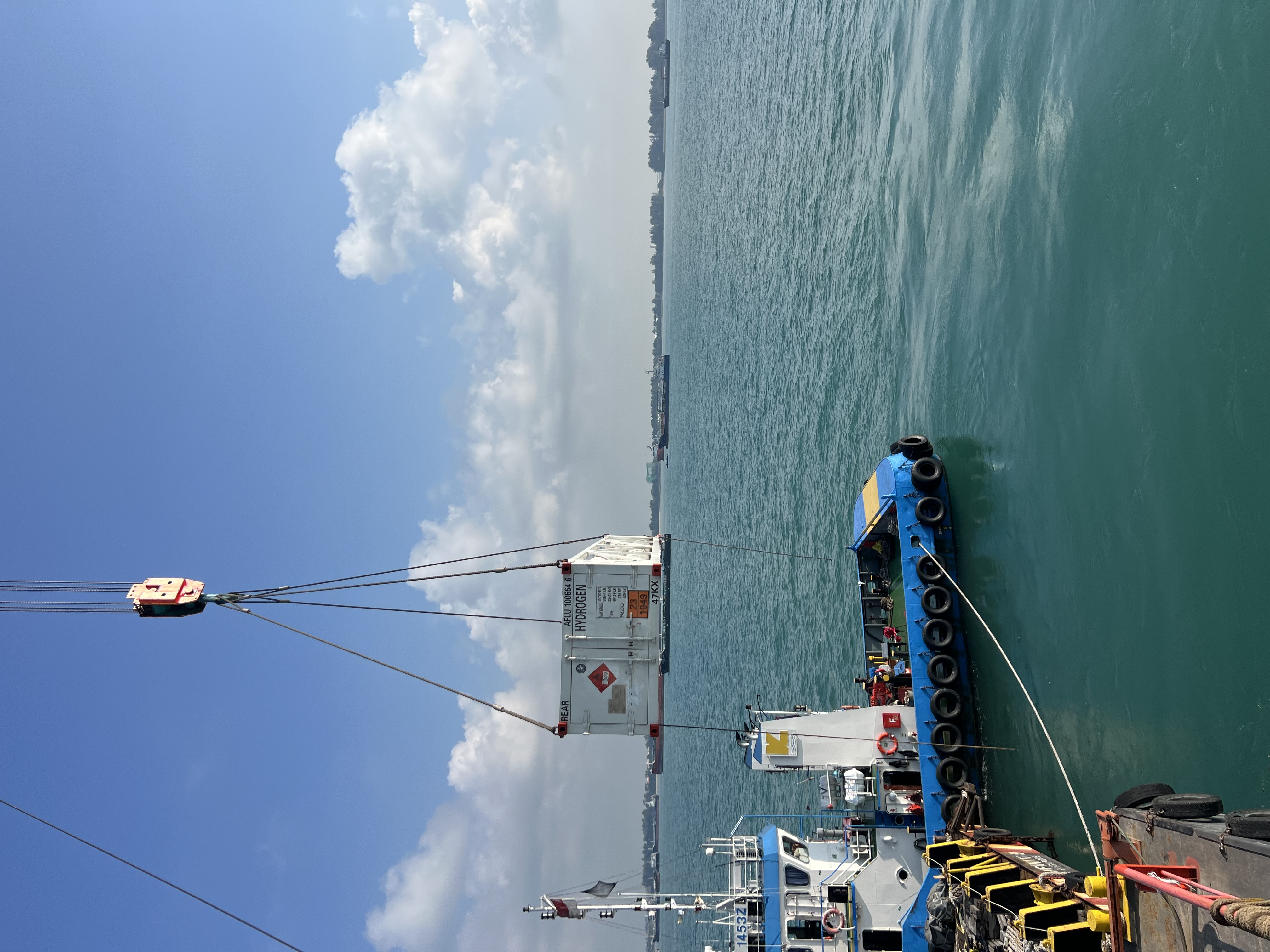 Newlight hydrogen-hybrid equipment installed aboard a commercial vessel